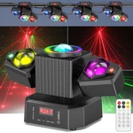 Led Rgbw Stage Light W/ Remote Rotating Magic Ball Bar Disco Effect. Fixed Price $69.99.
