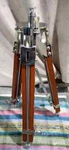 Nautical Chrome Tripod Theater Stage Industrial Spot Lights. Fixed Price $108.00.