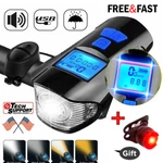 5 Mode Usb Rechargeable Led Bike Front Headlight Horn Bell + Rear. Fixed Price $32.46.