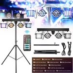 4-PAR Dj Lights With Stand Stage Leds For Parties Disco Bar Ktv. Fixed Price $119.99.