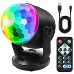 Luditek Disco Ball Party Lights Sound Activated Battery Powered Black. Fixed Price $18.99.