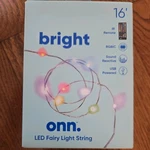 Onn Fairy String 16 Remote Sound Reactive Usb Powered Sealed. Fixed Price $12.00.