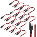 Bates- Sae Connector, 12 Inch, 16 Pack, 14 Awg, Pin Single Plug. Fixed Price $12.12.