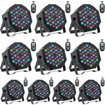 U King Stage 10 Packs 36LED Rgb Lights, 7 Channel Dj Party Lig.... Fixed Price $275.36.
