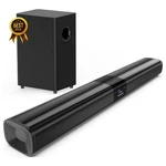 100W Tv Sound Bar 24IN W/ 5.25" Subwoofer Bluetooth Arc Optical Aux Inputs. Fixed Price $79.97.