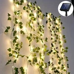 50/100LED Green Fairy Lights With Solar-powered Artificial Ivy Leaves Featuring. Fixed Price $34.19.