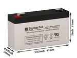 Fire Lite 6100 Emergency Lighting Sla Battery Replacement By Sigmastek. Fixed Price $10.99.