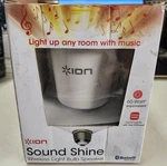 Ion Sound Shine Wireless Light Bulb Bluetooth Speaker Dimmable Open Box. Fixed Price $29.99.