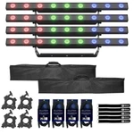 Chauvet Dj COLORBANDH9ILS Hex-color Strip Effect Lights 4 Pack W Bags. Fixed Price $1440.40.