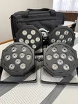 Led Stage Light 9X4W Rgbw 4-IN-1 Par Can DMX512 Control. Fixed Price $120.00.
