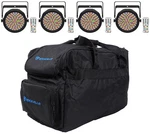 (4) Chauvet Dj Ezpar 64 Rgba Ils Rechargeable Led Wash Up-lights+bag. Fixed Price $734.95.