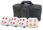 Rockville Pack Mini IR4 White Dj/party Wash Up Lights+wireless Dmx+app+bag. Fixed Price $302.49.