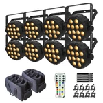 Chauvet Dj Slimpar Q12 Bt Ils Rgba Led Wash Uplights Bluetooth 8 Pack. Fixed Price $1510.40.
