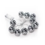 72" Led Disco Mirror Balls Battery Operated String Lights Garland Party Supplies. Fixed Price $17.16.