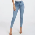 Good American Jeans Women 25 Light Blue Curve Skinny Crop Nwt. Fixed Price $49.00.