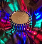 Rare Lava Lite Rotating Rays Lamp Base Chrome Color Disco Lights Tested Works. Fixed Price $122.00.