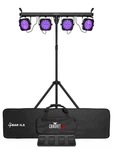 Chauvet Dj 4BAR Ils Wash Lighting System W/(4) Par Lights+tripod+footswitch+bag. Fixed Price $339.95.