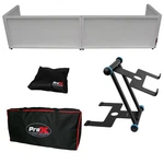 Prox White Trim 6FT Table Dj Facade Frontboard Travel Bag + Laptop Stand. Fixed Price $220.40.