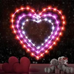 Valentine's Day Heart Window Lights, 8 Lighting Modes, 12 Inch Led Hanging Ir.... Fixed Price $32.42.