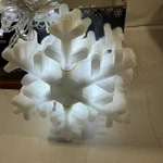 3D Led Snowflake String Lights, Cool White Decorative Christmas Lighting. Fixed Price $15.00.