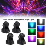 4X X10W Moving Head Stage 70W Led Rgbw Dmx Dj Party Lighting E4. Fixed Price $248.26.