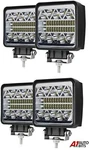Four 108W Square Led Work Combo Beam Round Lights Fits John Deere Valtra Tractor. Fixed Price $66.23.