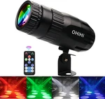 Pinspot For Disco Ball, Ohihi 15W Rgbw Led Beam Lights, Remot. Fixed Price $58.95.
