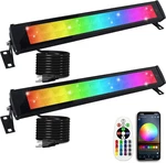 50W Rgb Led Light Bars 2 Pack - Waterproof Smart Control For Indoor/outdoor Use. Fixed Price $83.99.