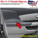 Pair Fits 2011-2016 2017 Honda Odyssey Door Panels Armrest Vinyl Cover Trim Gray. Fixed Price $25.59.