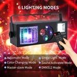 Marygel Stage Lights, 4 In 1 Rgb Party Led Pattern Strobe Light, Mixed. Fixed Price $89.99.