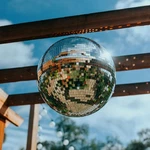 Yescom 16" Large Disco Ball Mirror Big Hanging Glass For Party Events Wedding. Fixed Price $79.90.