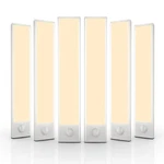 6-PACK Under Cabinet Motion Sensor Lights 32 Led Usb Rechargeable Magnetic Warm. Fixed Price $46.76.
