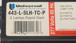 Universal Lighting 443-L-SLH-TC-P Rapid Start Magnetic Ballast 277V 443LSLHTCP. Fixed Price $19.88.