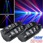 2X Spider Moving Head Stage Lighting Beam Dmx Disco Party Dj Rgbw 8LED Us. Fixed Price $129.99.
