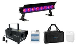 American Dj Electrapix 8 Wireless Dmx Rgbal+uv IP65 Wash Light Bar+fogger. Fixed Price $1099.99.