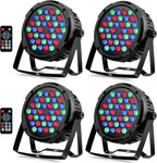 36W Led Par Can Lights Sound Activated With Remote Dmx Control 4 Pack. Fixed Price $72.00.