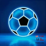 Soccer Ball Neon Sign - Dimmable Usb Powered Led Light For Wall Decor Girls. Fixed Price $37.79.