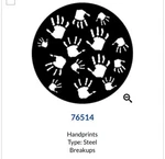 Rosco Lighting Gobos, 1 New, 2 Used, "hands", Silver. Metal, Great On Stage!. Fixed Price $30.00.