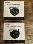 Missyee 18 Led Stage Lights - Set Of Two (2). Fixed Price $60.00.