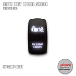 White Laser Led Rocker Switch 5 Pin Dual 20A 12V On Off - Rv Camp Lights. Fixed Price $10.95.