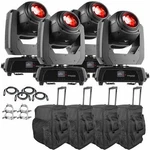 (4) Chauvet Dj Intimidator Beam 140SR Moving Head Lights W Cable, Clamp & Case. Fixed Price $4853.40.