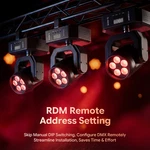 6LED Mini Moving Head Stage Lighting Rgbw Dj Dmx Wash Beam Bar Disco Club Party. Fixed Price $45.99.