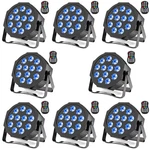 U'king 8PCS Battery Led Light Rgbw Stage Strobe Dj Disco Party Wedding. Fixed Price $463.64.