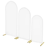 Vevor Set Of 3 Gold Arch Backdrop Stands (6/5/4 Ft) With Covers For Wedding. Fixed Price $72.99.