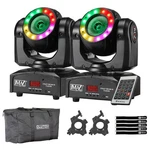 Jmaz Lighting JZ3006 Crazy Beam 40 Fusion Dj Effect Moving Head Pair W Bag. Fixed Price $397.86.