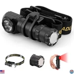 High Lumens Rechargeable Led Headlamp With Red Light, Magnet, 180 Tilt. Fixed Price $43.89.