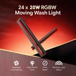 480W Led Moving Head Stage Bar Light Rgbw 24EYES Beam For Dj Disco Wedding. Fixed Price $155.99.