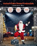 1500W Snow Machine With Rgb DMX512 Signal Control, 9 Led Lights, Wireless Remote. Fixed Price $180.25.