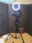 Kshioe 6 Inch Led Ring Dimmable With Tripod Stand Lighting Remote Kit. Fixed Price $17.99.
