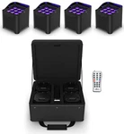 Chauvet Dj Freedom Par H9 Ip X4 (4) Wireless Dmx Battery Wash Lights+bag+remote. Fixed Price $1463.13.